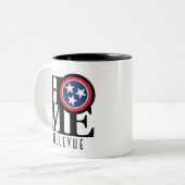 HOME Bellevue Tennessee 11oz Tweekleurige Koffiemok (Voorkant links)