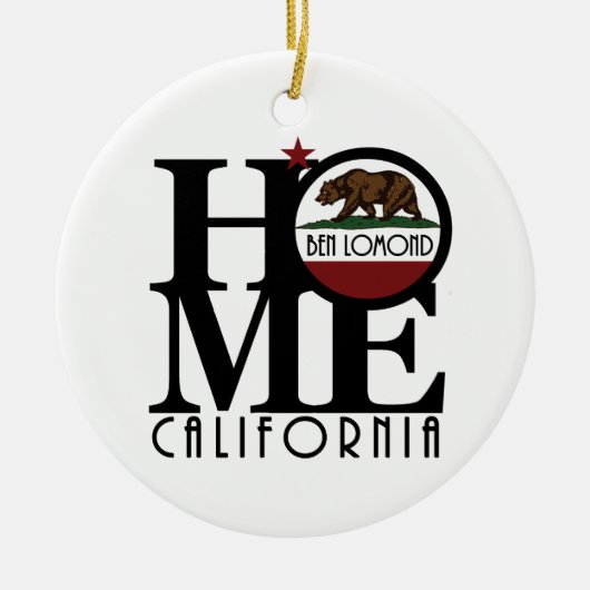 HOME Ben Lomond California Keramisch Ornament (Voorkant)
