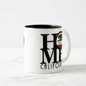 HOME Berkeley California 11oz Tweekleurige Koffiemok (Voorkant rechts)