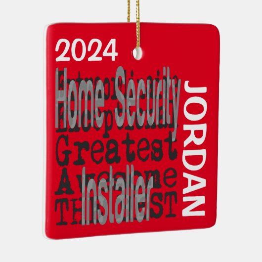 Home Beveiliging Installer Buitengewoon CUSTOM Keramisch Ornament (Rechts)