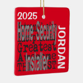 Home Beveiliging Installer Buitengewoon CUSTOM Keramisch Ornament (Rechts)