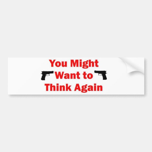Home Beveiliging Pistool Bumpersticker (Voorkant)