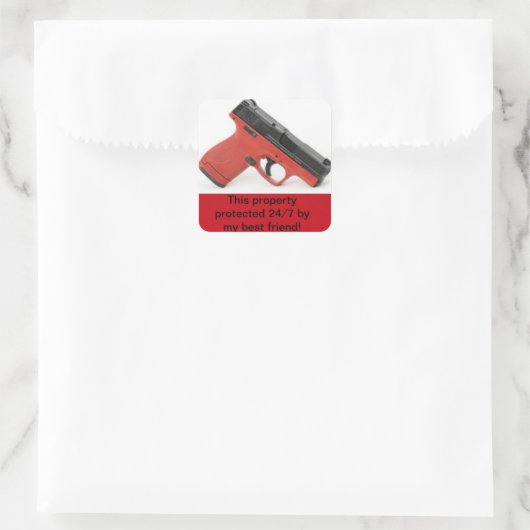 Home Beveiliging Sticker (Tas)