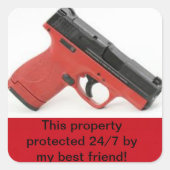 Home Beveiliging Sticker (Voorkant)