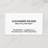 Home Beveiligingscamera's | cyberhangslot Visitekaartje (Achterkant)