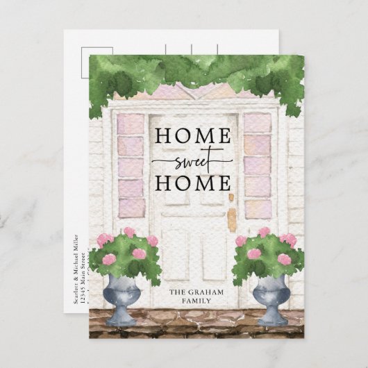 Home-beweging Aankondigingskaart (Voorkant / Achterkant)