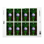 Home Bierbrouwer 70's Disco Ball Etiket (Full Sheet)