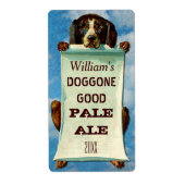  Home Bierbrouwer:  Hond Etiket (Voorkant)