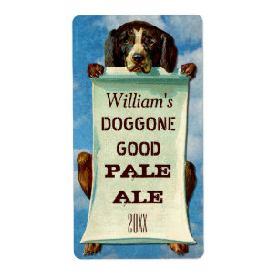  Home Bierbrouwer:  Hond Etiket