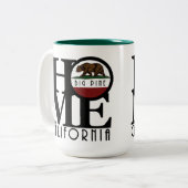 HOME Big Pine CA 15oz Tweekleurige Koffiemok (Voorkant links)