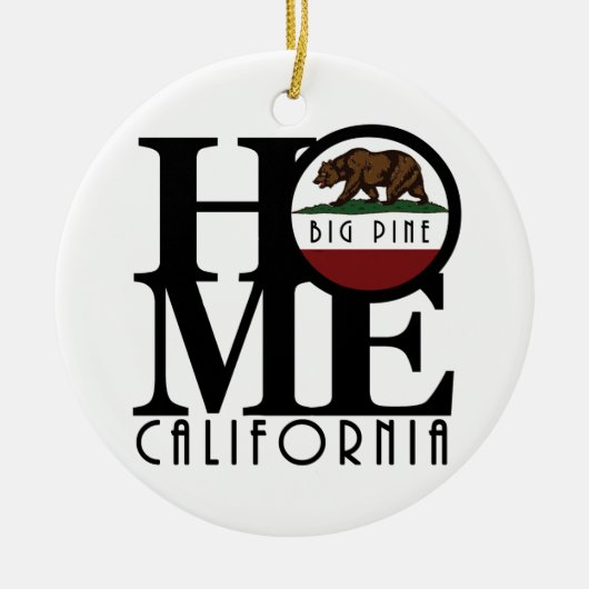 HOME Big Pine California Keramisch Ornament (Voorkant)