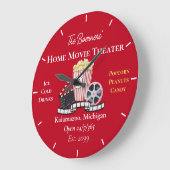 Home Bioscoop Popcorn Klapperboard Film Ronde Grote Klok (Hoek)