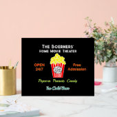 Home Bioscoop Popcorn Koud Bier Acryl Sign Bord (Huwelijk)