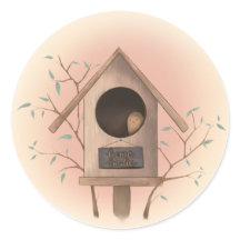 Home Birdie - Knus Boshuisje Sticker