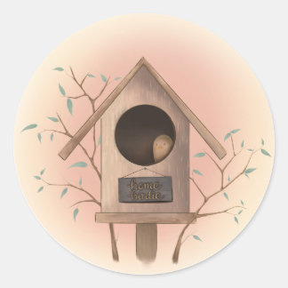 Home Birdie - Knus Boshuisje Sticker