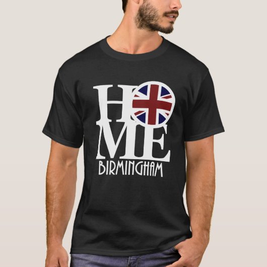 HOME Birmingham England T-shirt (Voorkant)
