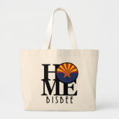 HOME Bisbee Arizona Grote Tote Bag (Voorkant)