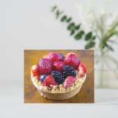 Home Bked Berry Tart Briefkaart (Staand voorkant)