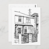 Home Black Ink Typografie Briefkaart (Voorkant / Achterkant)