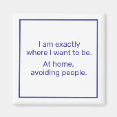 Home (blauw) magneet (Voorkant)