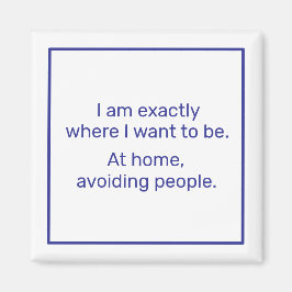 Home (blauw) magneet