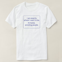 Home (blauw) t-shirt
