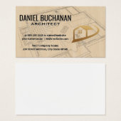 Home Blauwdruk | Hout | Hulpmiddelen voor architec Visitekaartje (Voorkant /achterkant)