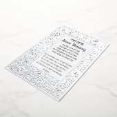 Home Blessing Hebreeuws en English Plaque Card Folie Feestdagenkaart (Gedraaid)