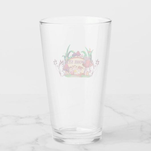 Home Blijf Drinkware Glas (Achterkant)