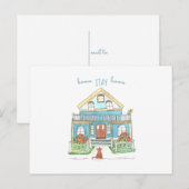 Home Blijf thuis Sociale Afstand Opmerking Briefkaart (Voorkant / Achterkant)