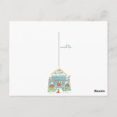 Home Blijf thuis Sociale Afstand Opmerking Briefkaart (Achterkant)