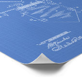 Home Bord Baseball 1922 Patent Art Blueprint Poster (Hoek)