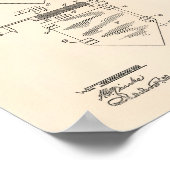 Home Bord Baseball 1922 Patent Art Old Peper Poster (Hoek)