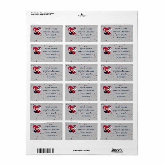 Home Bord Baseball Wedding Adresetiketten 01 Etiket (Full Sheet)