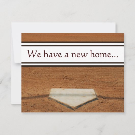 Home Bord We hebben adrescontactkaarten verplaatst Aankondiging (Voorkant)