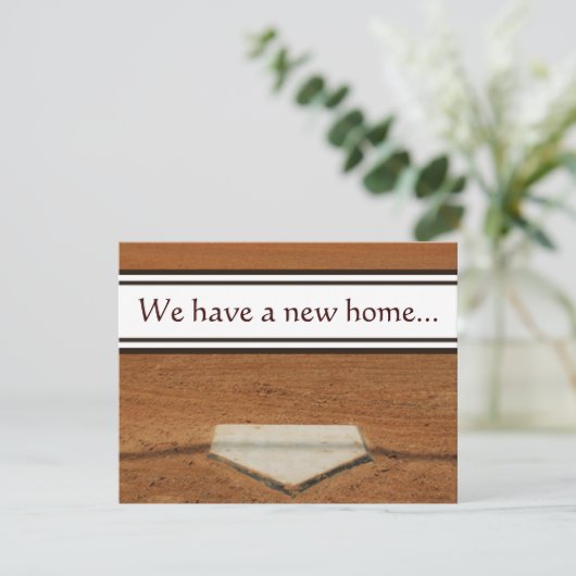 Home Bord We hebben adrescontactkaarten verplaatst Aankondiging (Staand voorkant)