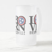 HOME BORN LOVE Nashville Matglas Bierpul (Voorkant rechts)