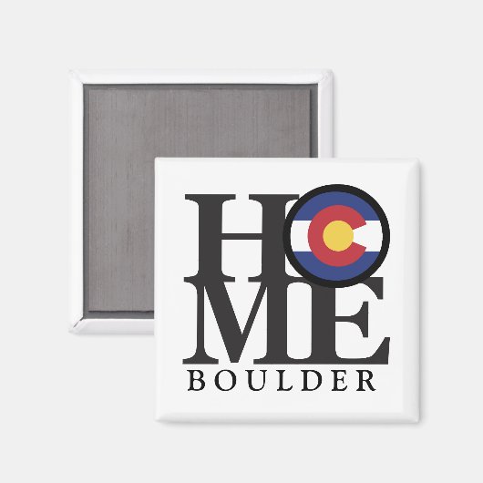 HOME Boulder Colorado 4x4" Magnet (Voorkant / Achterkant)