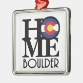 HOME Boulder Colorado Metalen Ornament (Links)