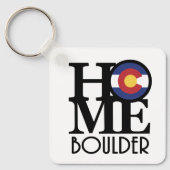 HOME Boulder Colorado Sleutelhanger (Voorkant)