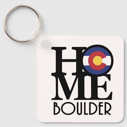 HOME Boulder Colorado Sleutelhanger (Voorkant)