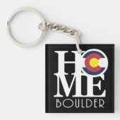 HOME Boulder Colorado Sleutelhanger (Voorkant)