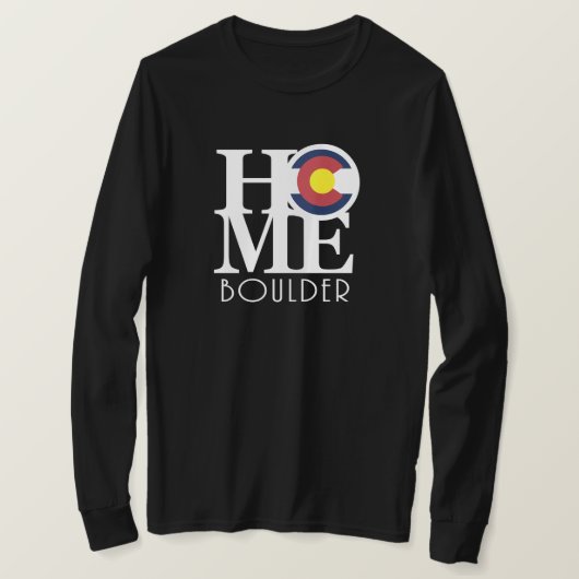 HOME Boulder Colorado T-shirt (Design voorkant)