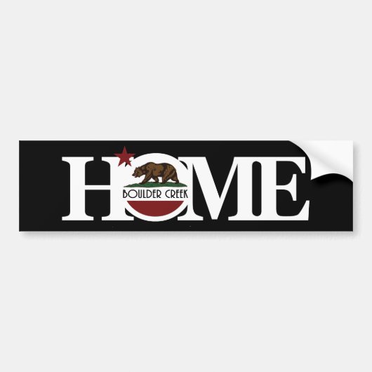 HOME Boulder Creek Bumpersticker (Voorkant)