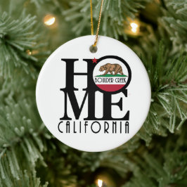 HOME Boulder Creek California Keramisch Ornament