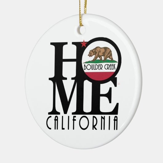 HOME Boulder Creek California Keramisch Ornament (Links)
