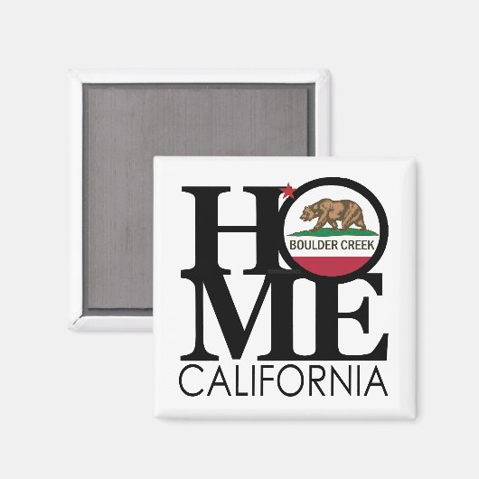 HOME Boulder Creek California Magneet (Voorkant / Achterkant)