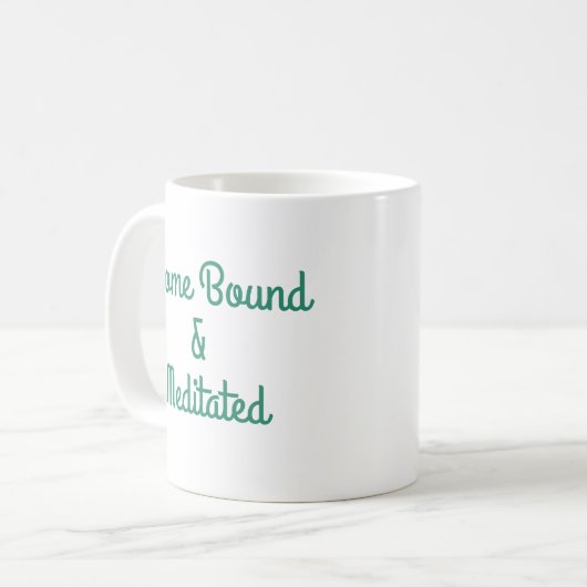 Home Bound & Meditated Koffiemok (Voorkant links)