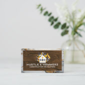 Home Bouwen Bouwgereedschappen | Hout | Marmer Visitekaartje (Staand voorkant)