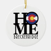 HOME Breckenridge CO Keramisch Ornament (Voorkant)
